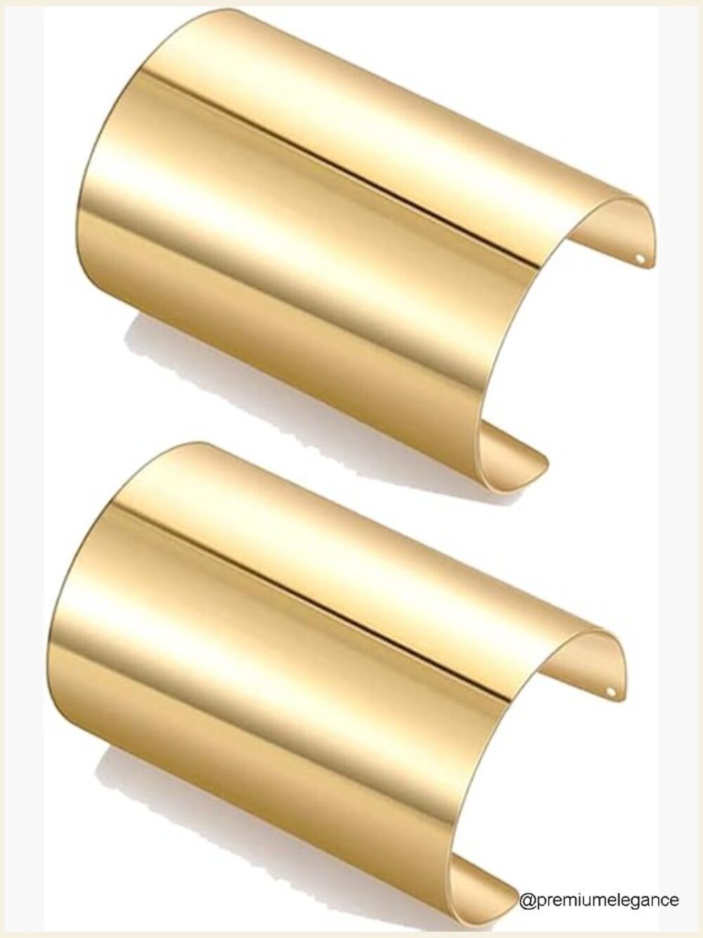 Gold Cuff Bangle Bracelet Set Adjustable Open Wrap Bangle